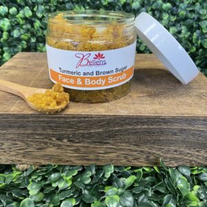 Turmeric and Brown Sugar Face & Body Scrub- 8oz